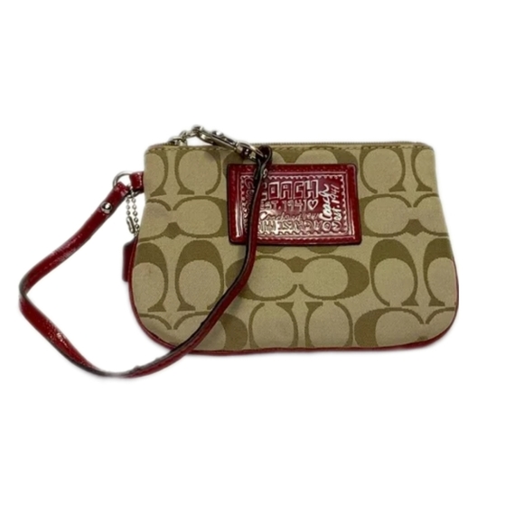 Coach Handbags - Authentic Coach Poppy Logo Wristlet